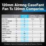 Silent 120mm Fan Comparison Chart