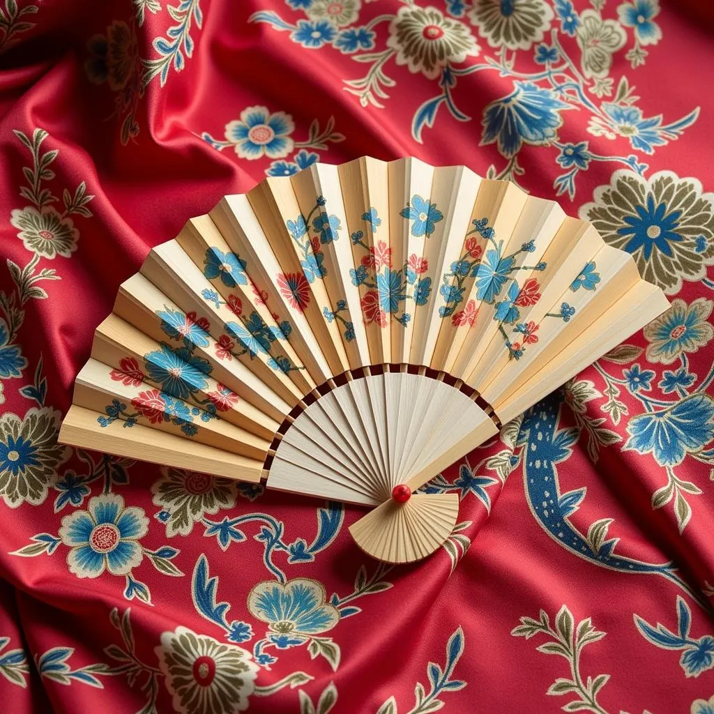 Vietnamese Silk Fan as a Gift