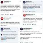 Screenshots of social media posts expressing disappointment with Manchester United.