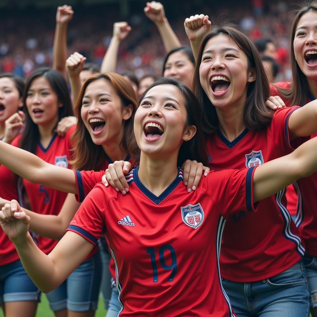 Son Heung-min's Female Fans Celebrating