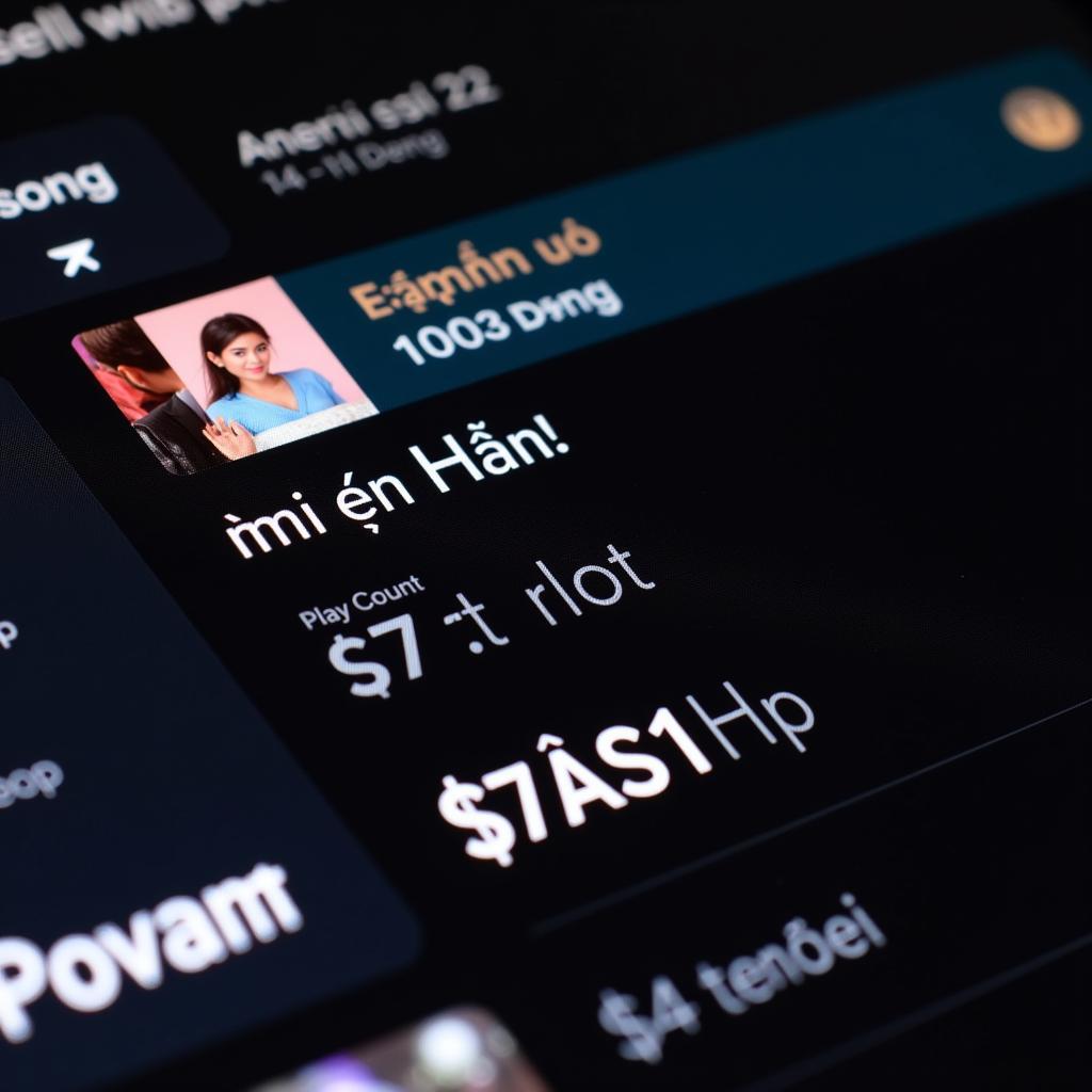 Screenshot of a music streaming platform displaying a Sơn Tùng M-TP song