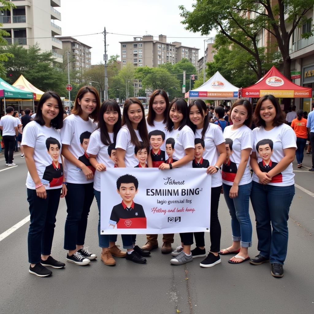 Son Tung MTP fans participating in a charity event