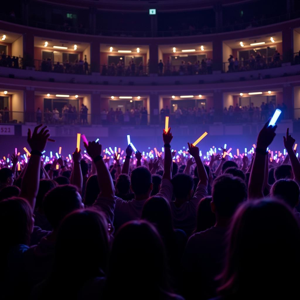 Fans gathering for a Son Tung MTP concert