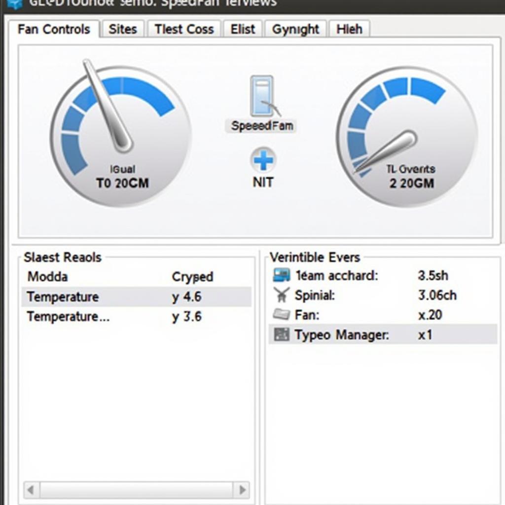 SpeedFan software interface