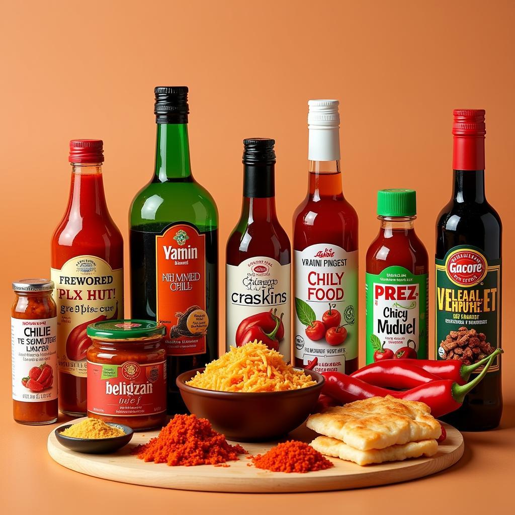 Variety of Spicy Food Products