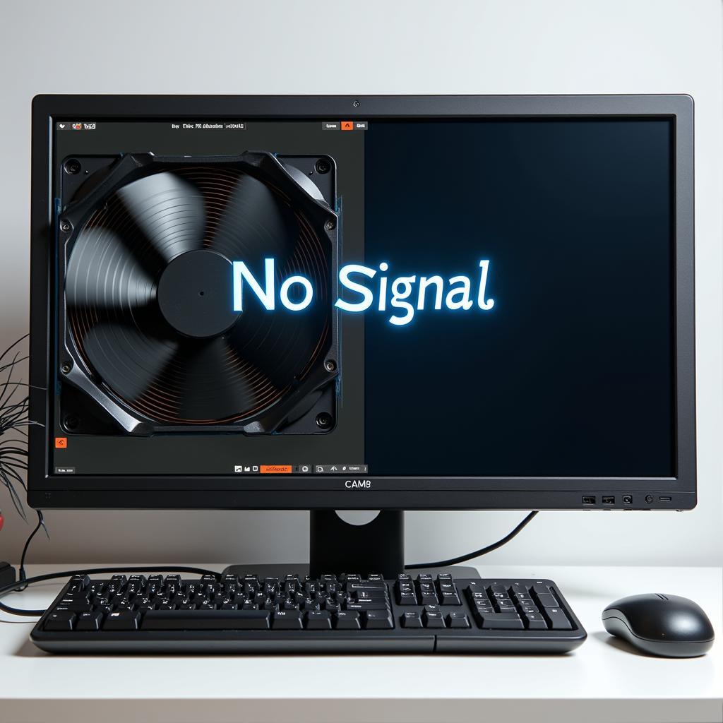 Computer fan spinning with no display