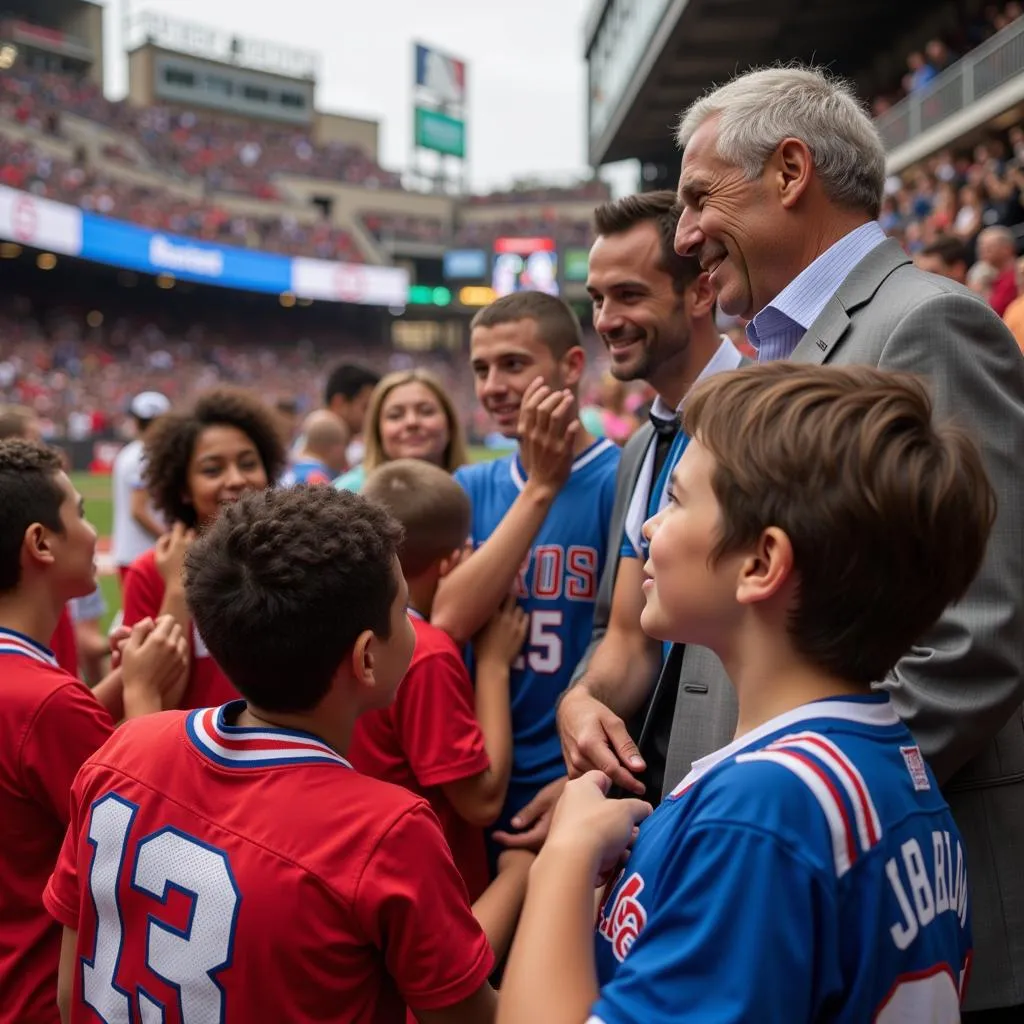 Legendary athletes inspiring young fans