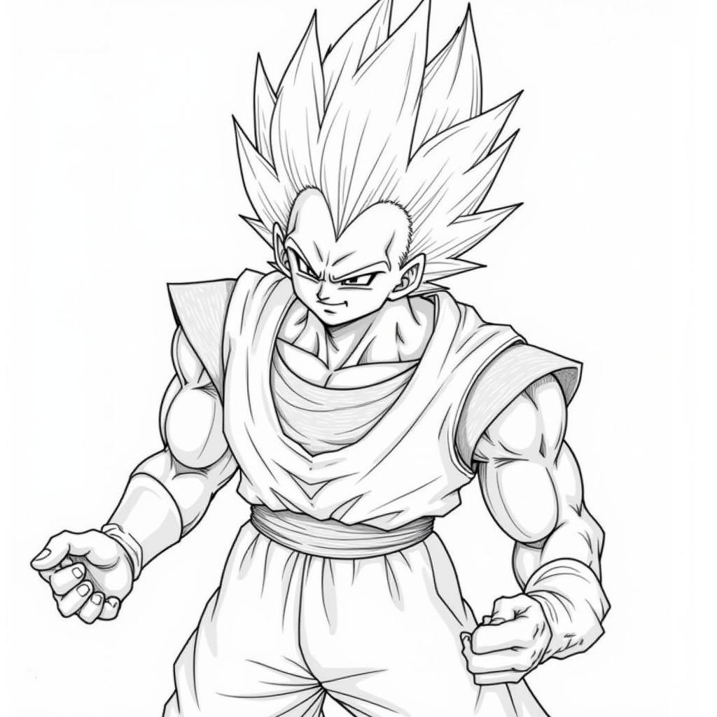 SSJ4 Vegeta Sketch