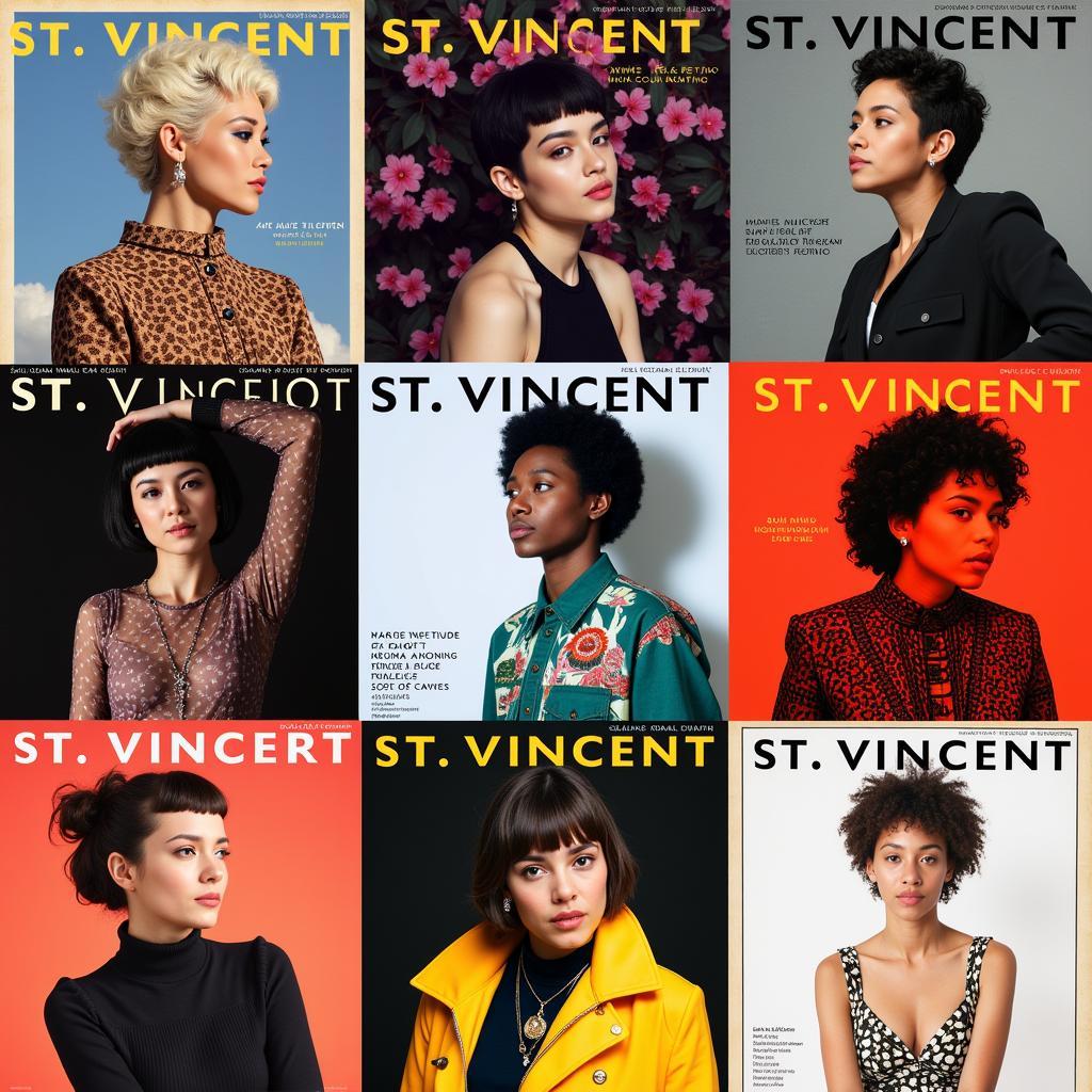 Evolution of St. Vincent Album Covers