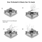 Installing a stock fan 1155 in a computer case