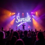 Musical performance on a Sunsilk stage