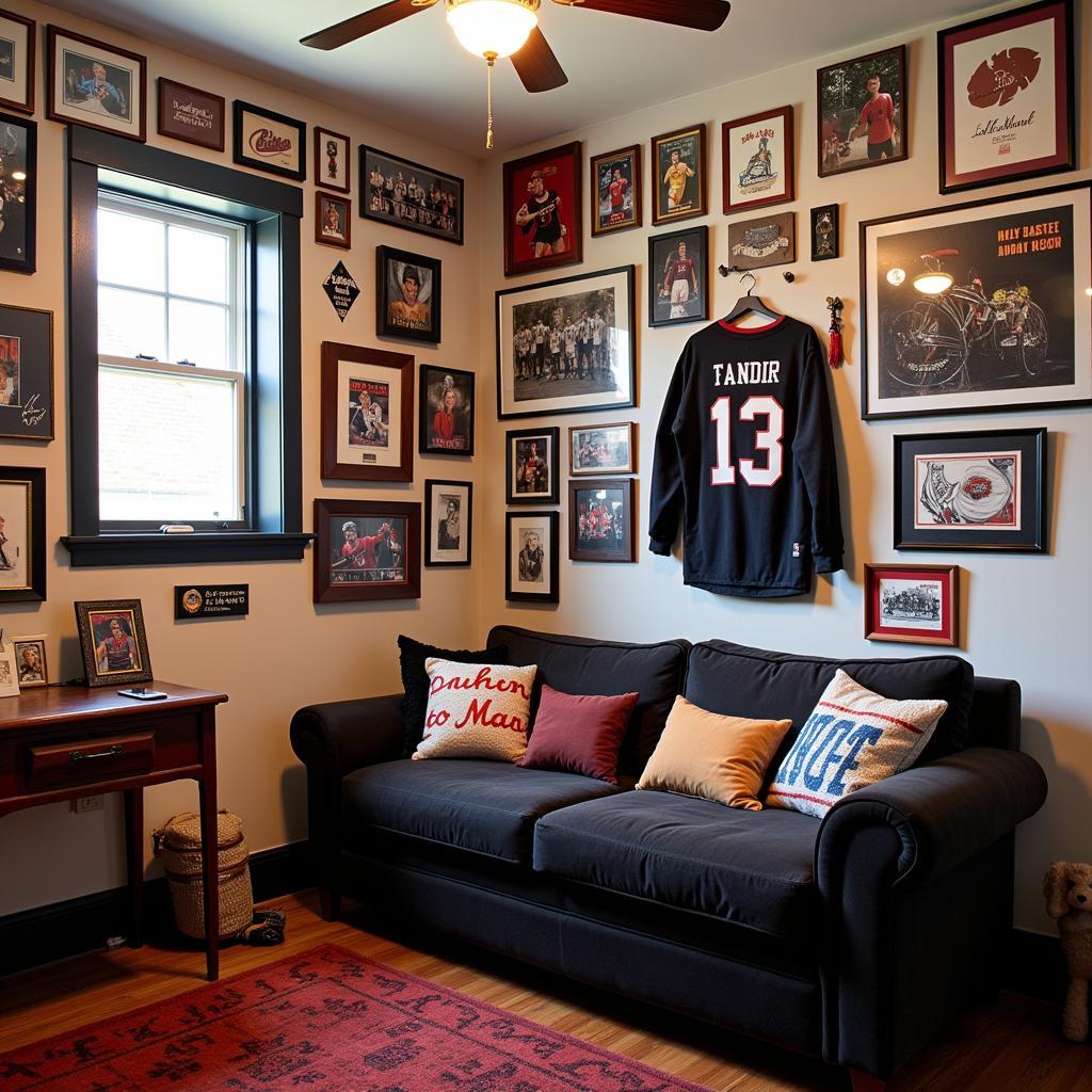 A room filled with memorabilia