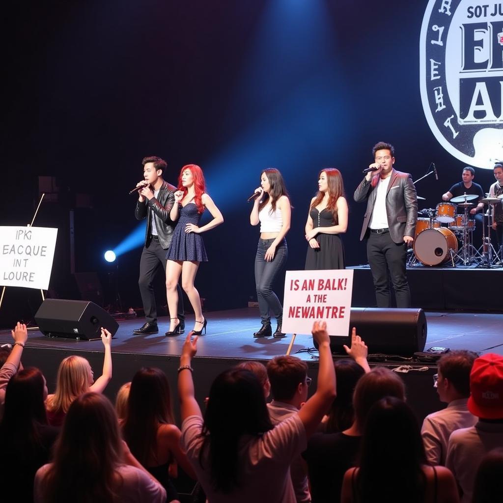 T-ara performing after the Fan Army Face Off 2016