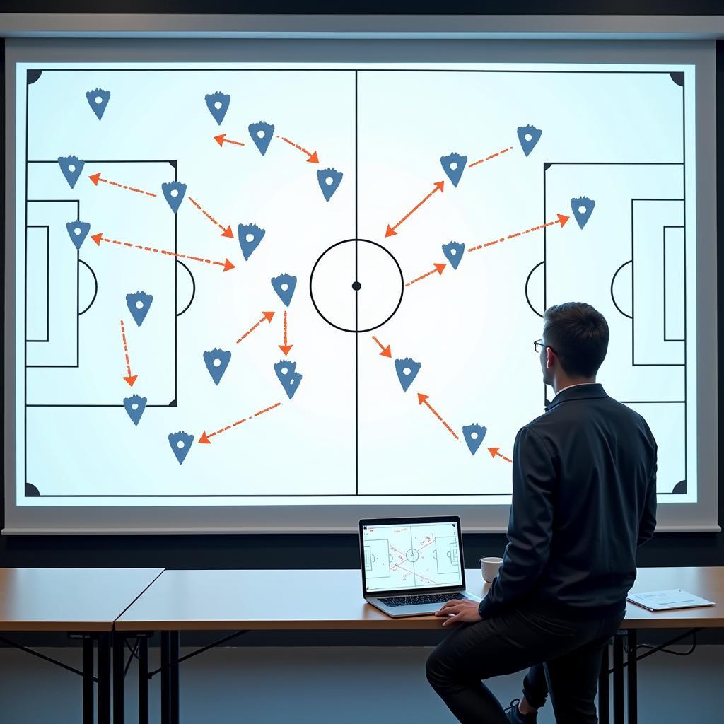 Tactical analysis of a football match