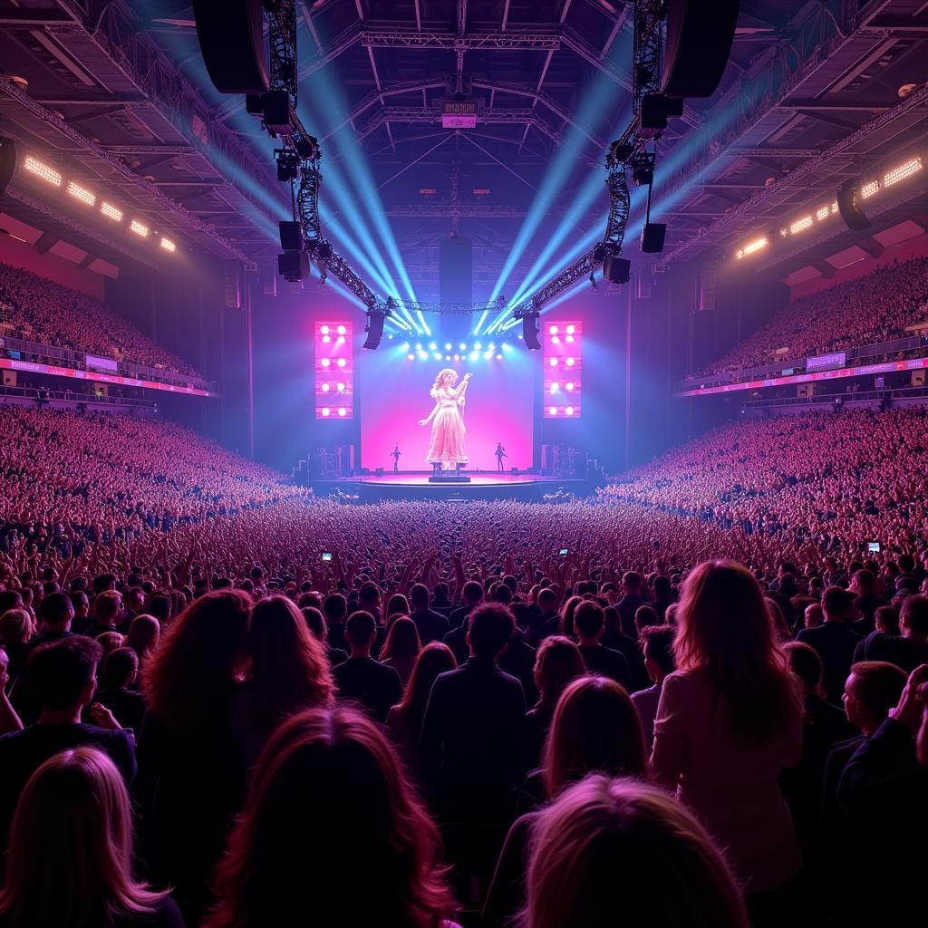 Taylor Swift fans filling a stadium