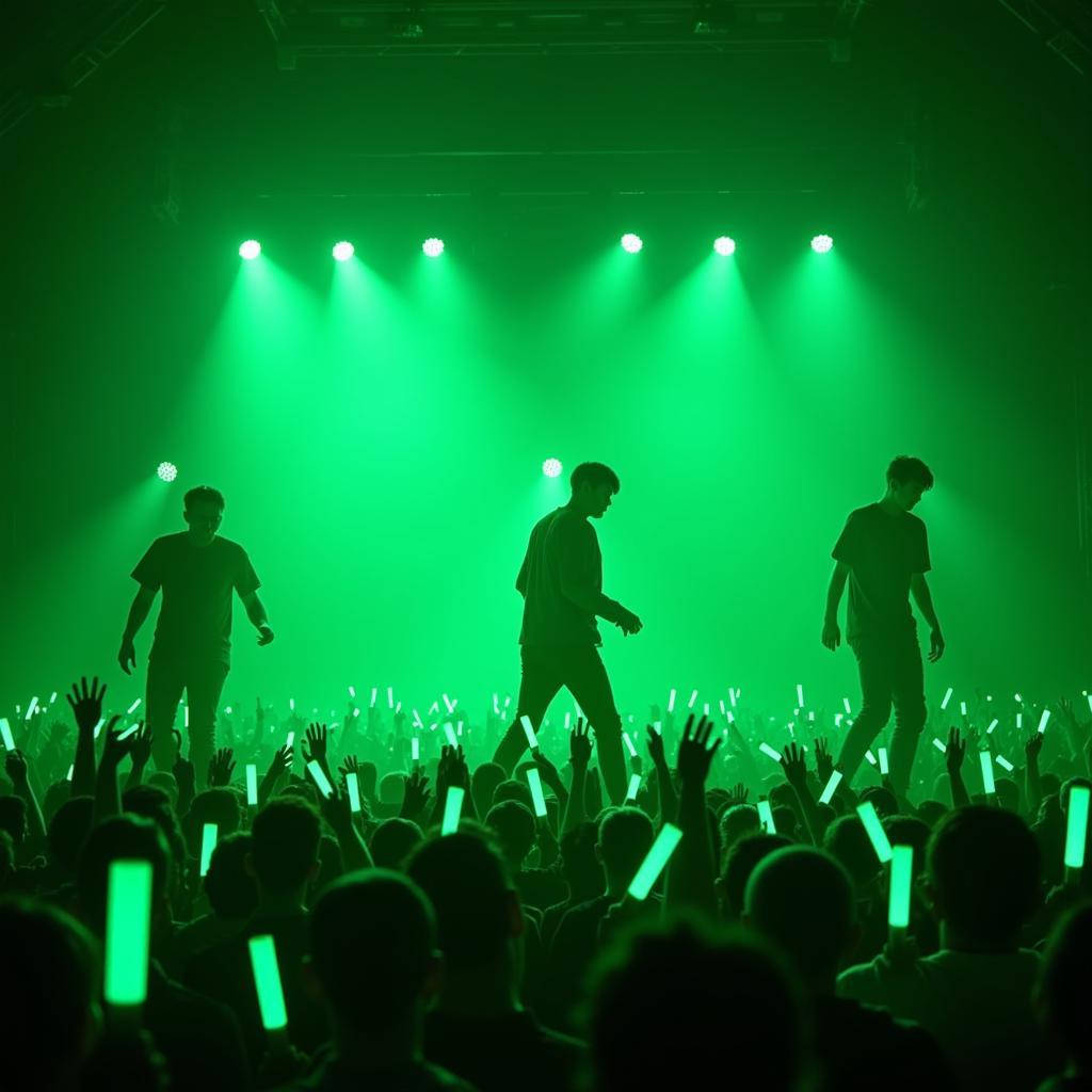 TFBoys performing on stage during their 2017 Fans Time concert