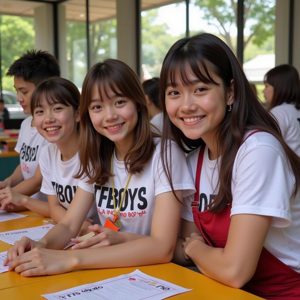 TFBOYS Fans Participating in a Charity Event