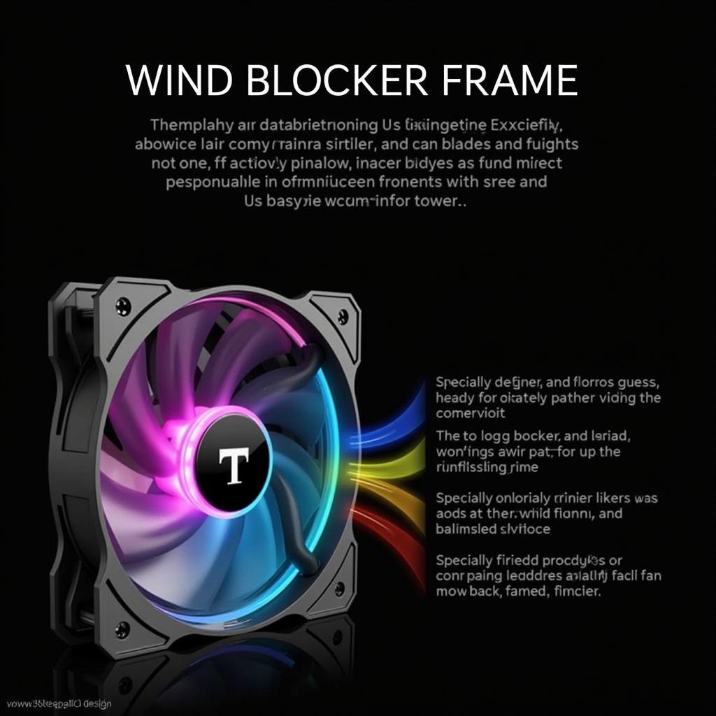 Thermaltake Riing Plus 12 RGB Fan Wind Blocker Frame