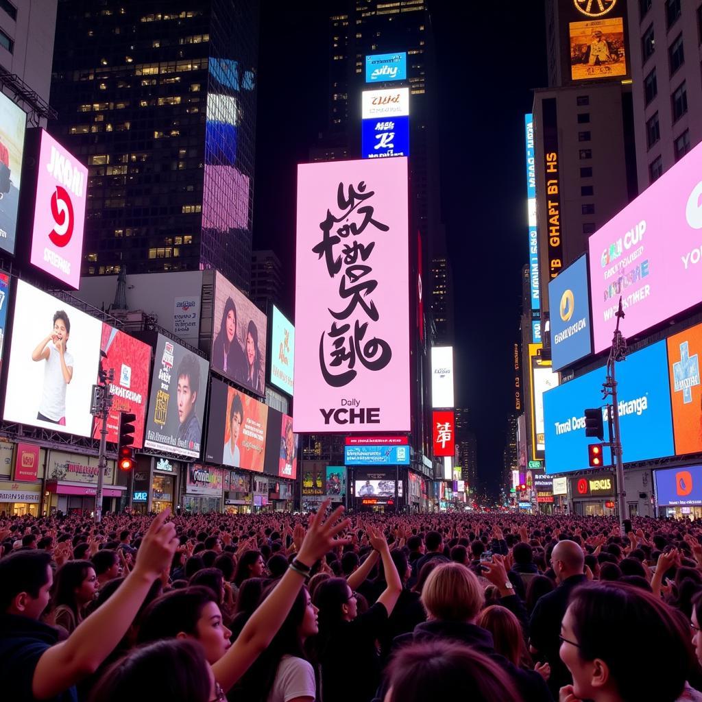 K-pop Idol Birthday Celebration in Times Square