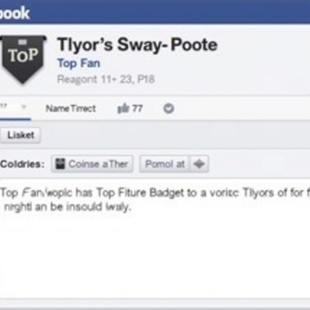 Facebook Top Fan Badge