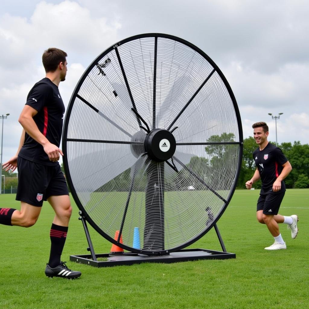 Football Training Fan Wheel: Improving Agility and Speed