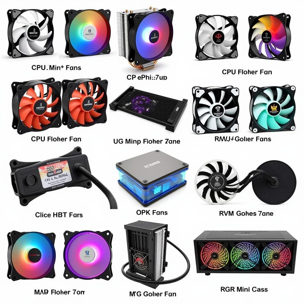 Various 4-Pin Fans Compatible with H87 Plus Systems