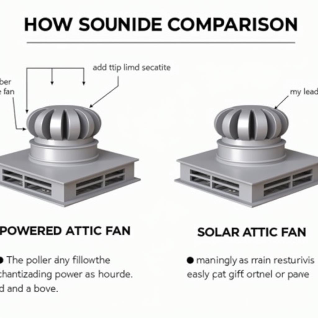 Comparison of powered and solar attic fans