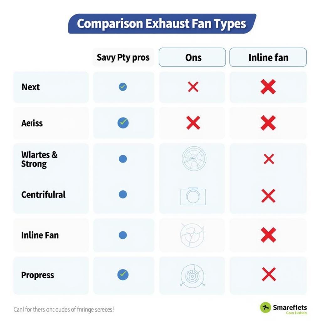 Different types of exhaust fans