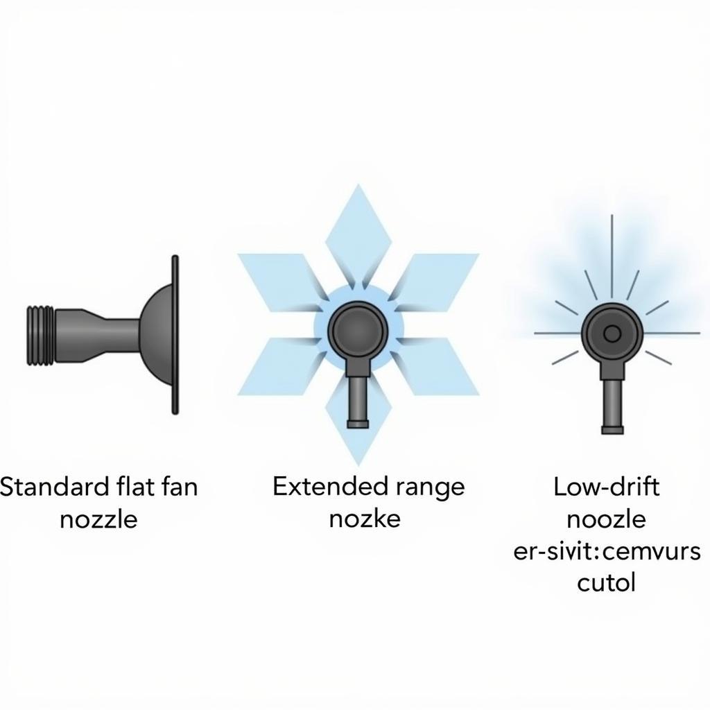 Standard, Extended Range and Low-Drift Flat Fan Nozzles Comparison