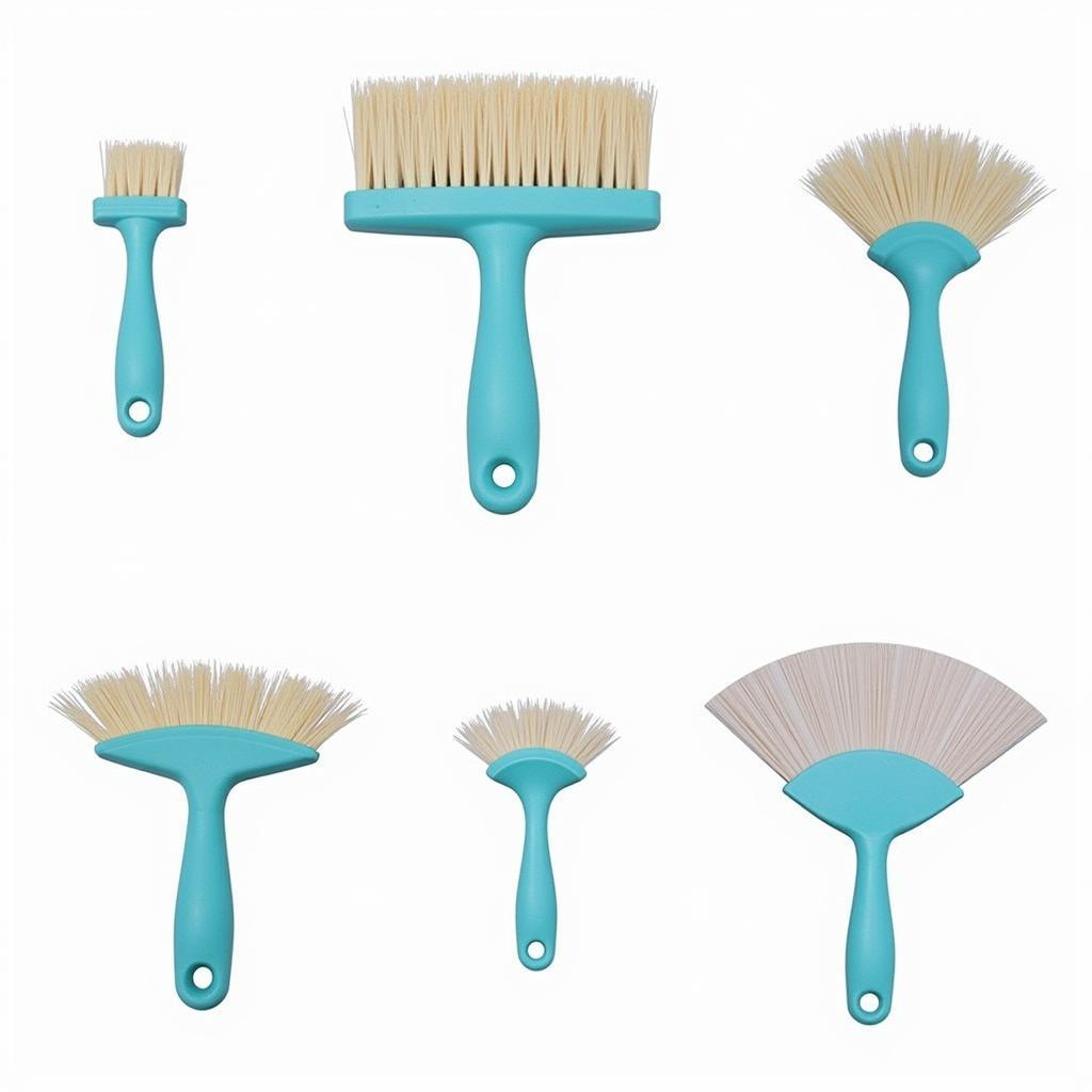 Different types of fan brushes