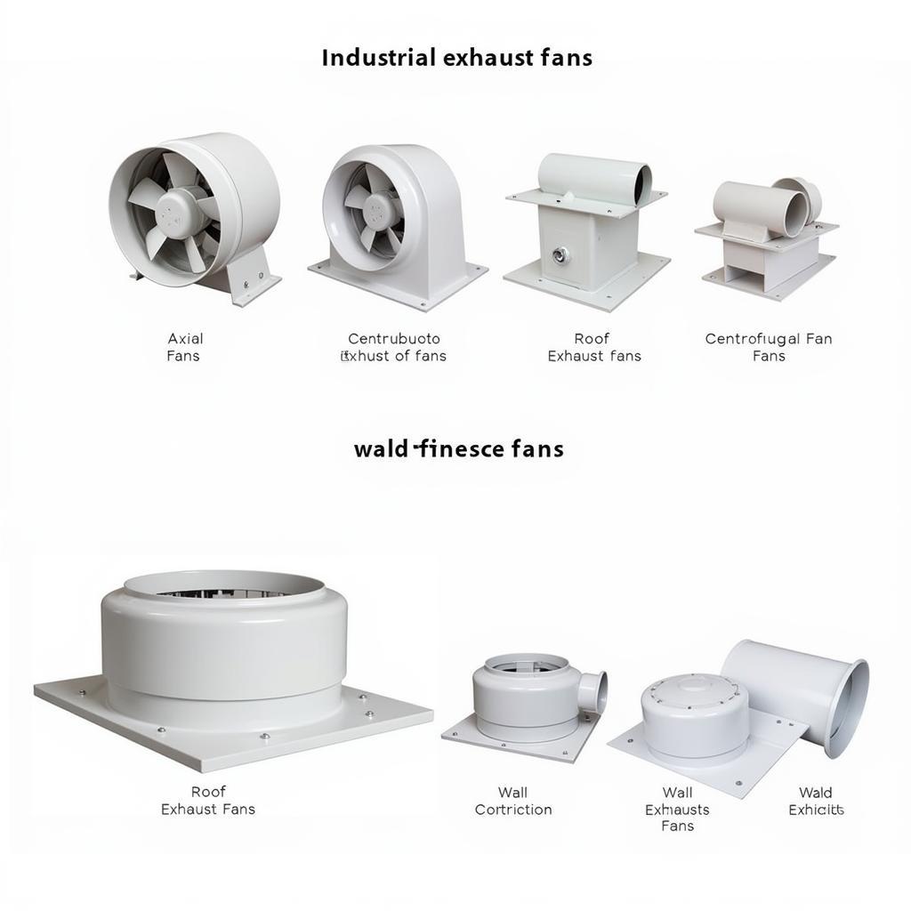 Different types of industrial exhaust fans