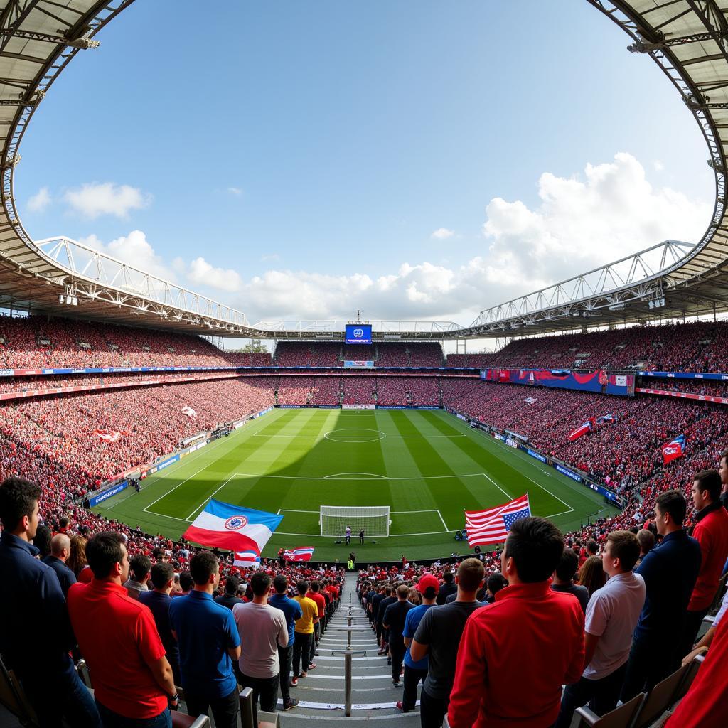 U23 Fans in a Packed Stadium