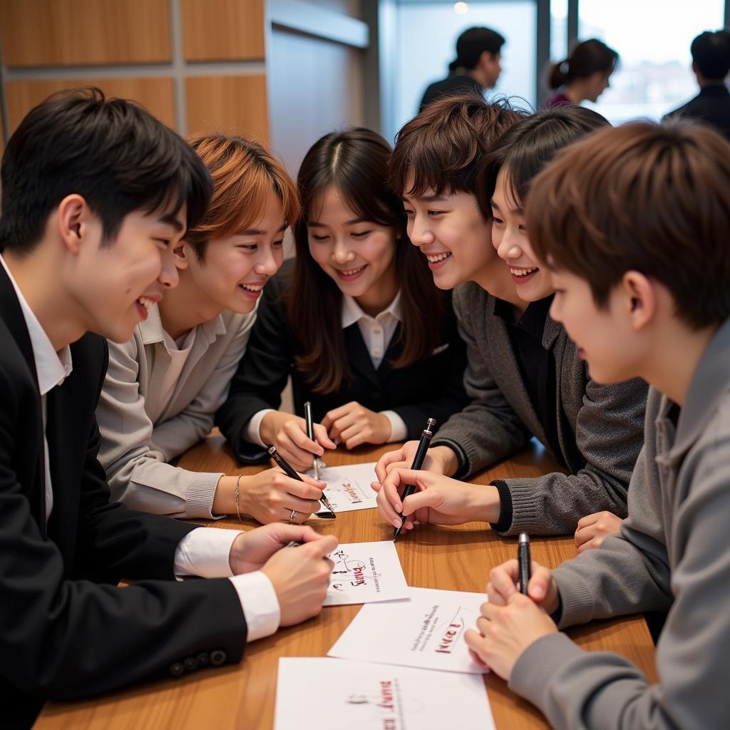  Up10tion at a fan meeting event 