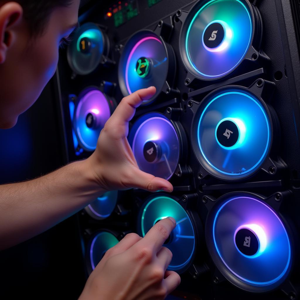 Used Aigo Aura RGB Fans Inspection