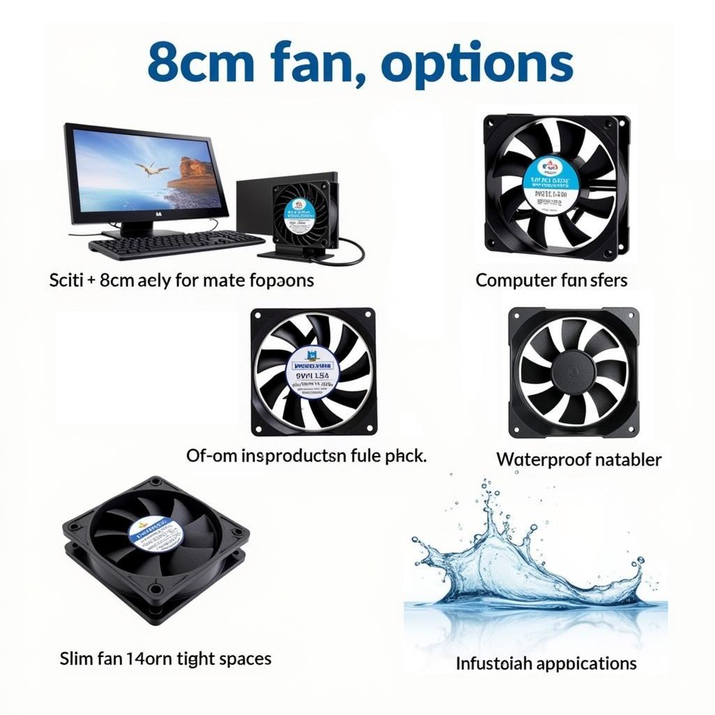 Different Types of 8cm Fans