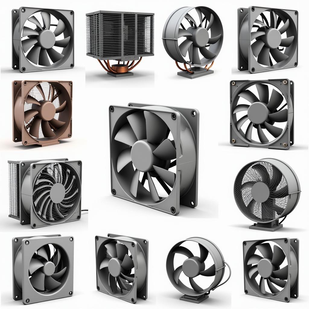 Assortment of 3D Fan Models