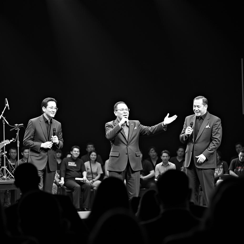 Vietnamese Singers Performing on Stage