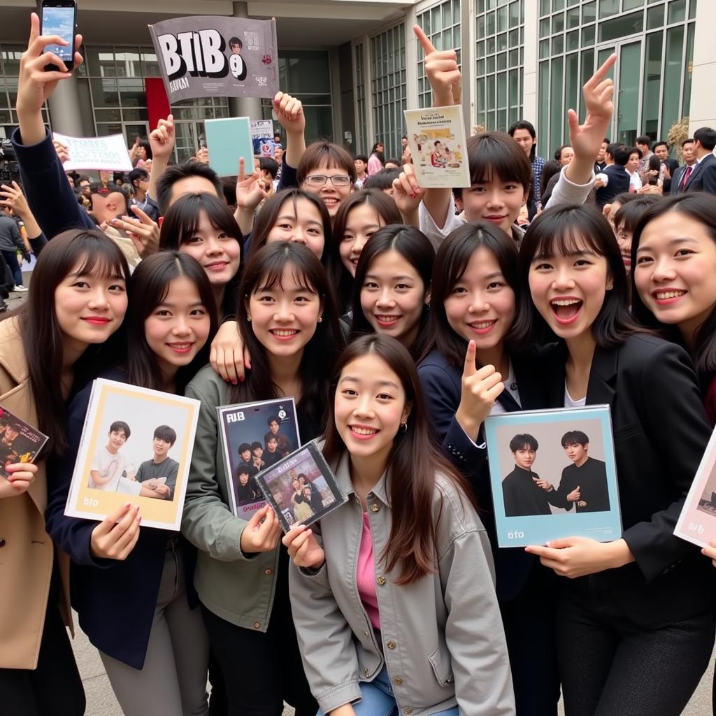 Vietnamese Fans at a BTS Fansign Event