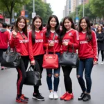 Vietnamese Fans Showing Off Luxury Brand Purchases