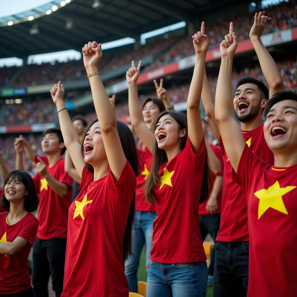 Vietnamese Fans Leading Chants