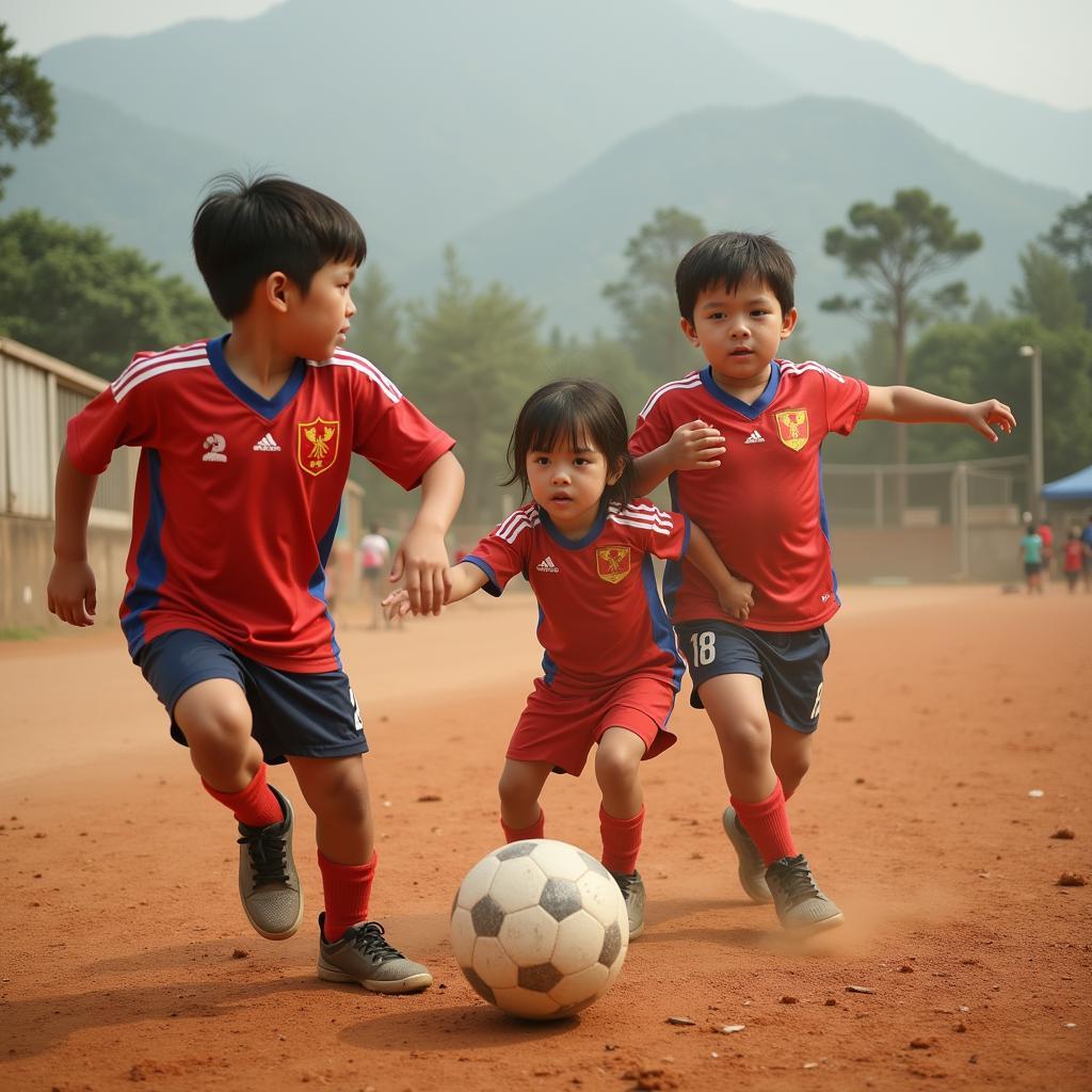 Young Vietnamese Football Players