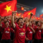 Vietnamese Man Utd Fans Celebrating