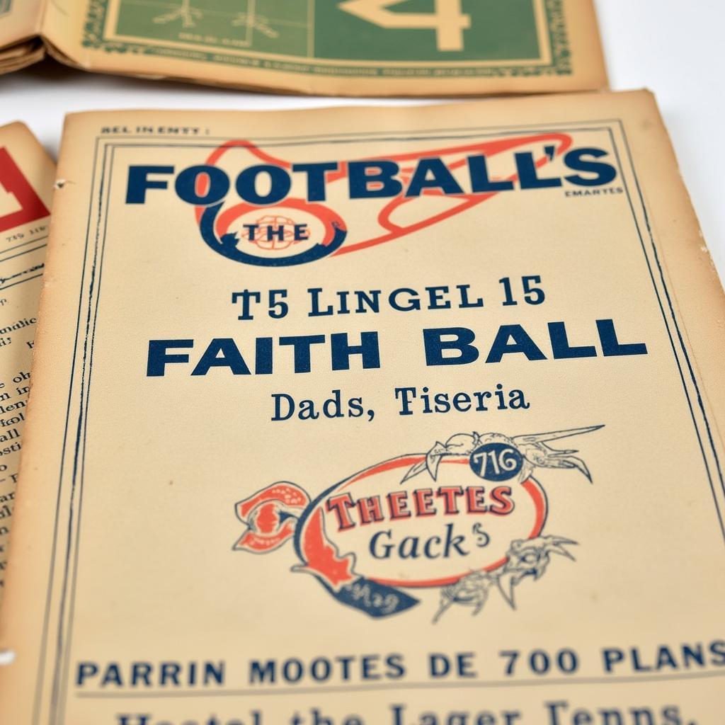 Vintage Football Program on eBay