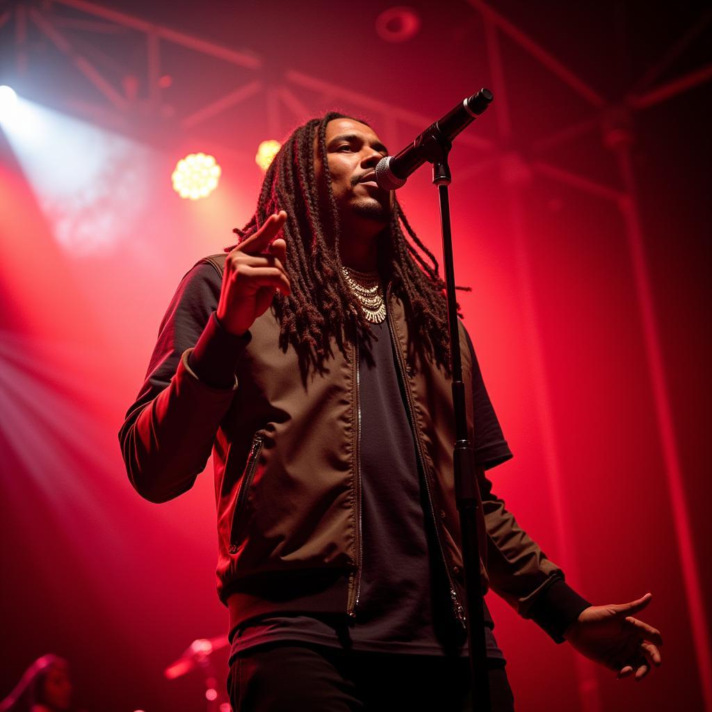 Waka Flocka Flame performing live during Flockaveli 2 era