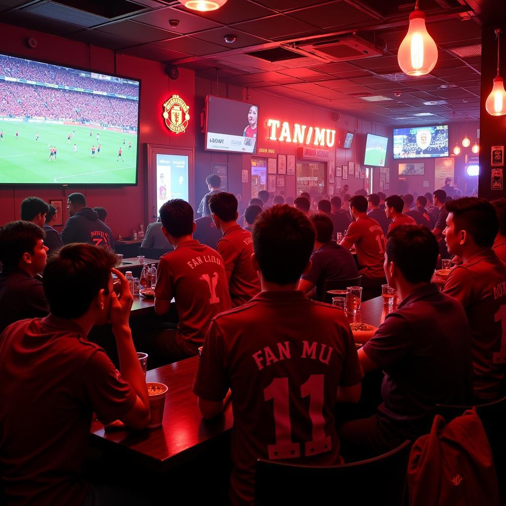 Manchester United Match Viewing in Da Nang Bar