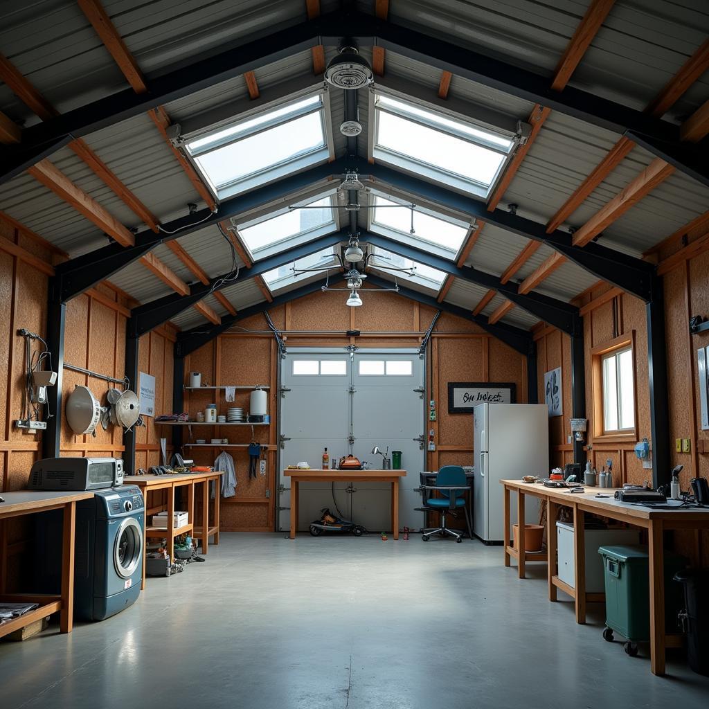 Well-Ventilated Shed Interior