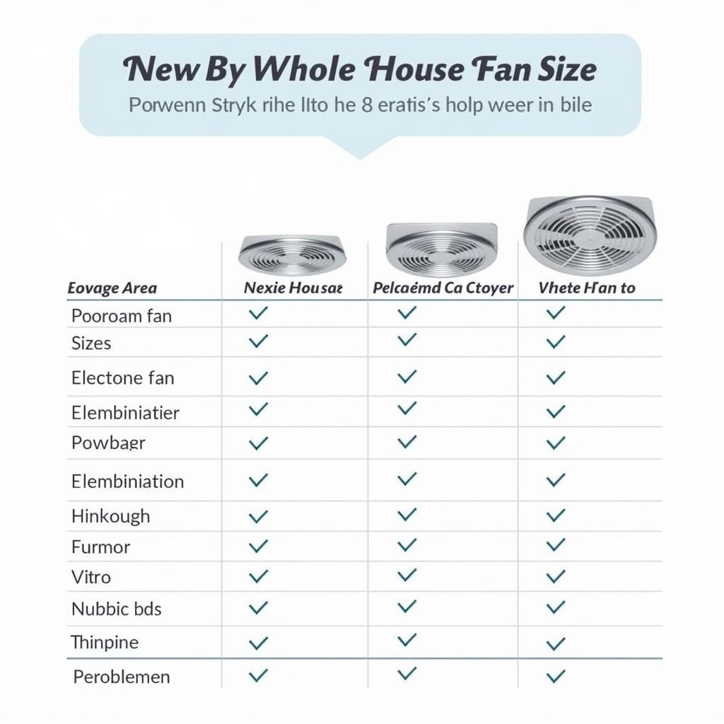 Whole House Fan Size Comparison