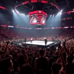 Fans Cheering at a WWE Event