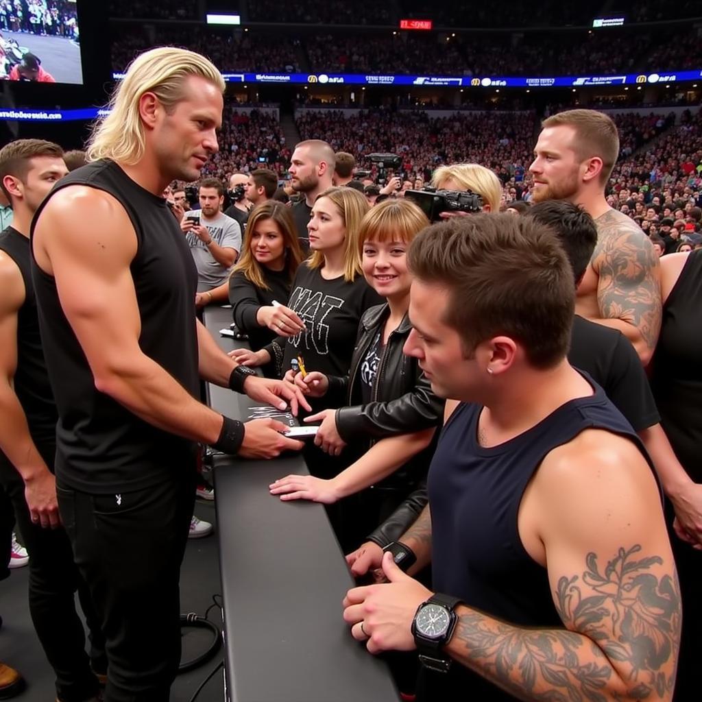 WWE Superstars Interacting with Fans