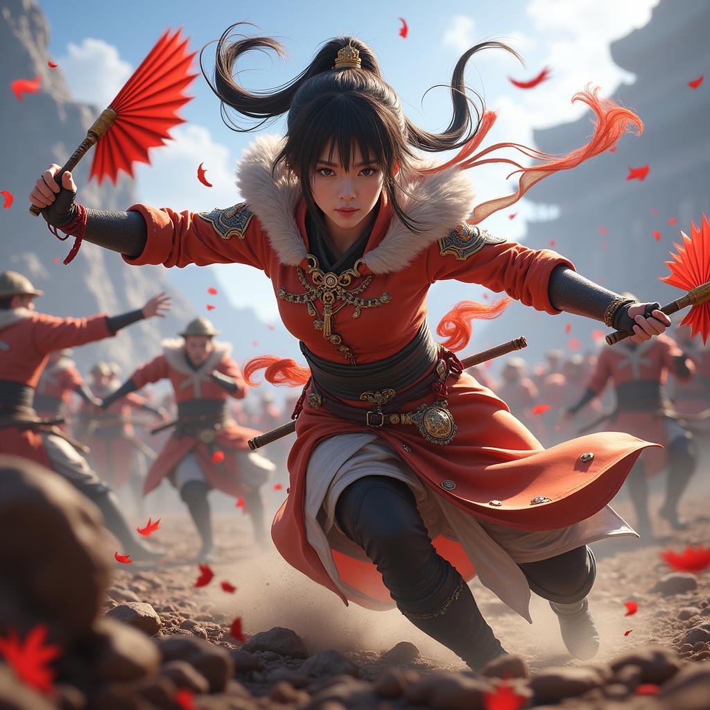 Xia Jiao Dominating the Battlefield in Dynasty Warriors 8